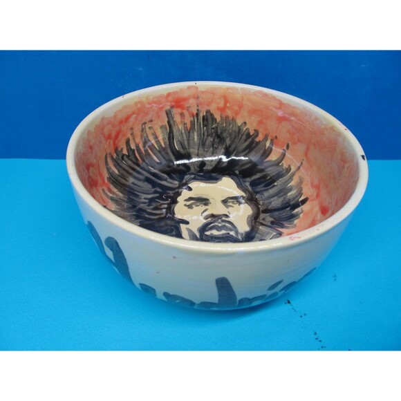 Jimi Hendrix 6 1/4" X 3" Round Footed Cereal Bowl VGC - Picture 5 of 11